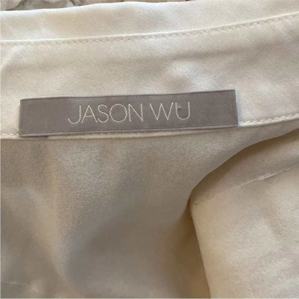 Jason Wu 100% silk Elegant Cream Sleeveless Top, US2